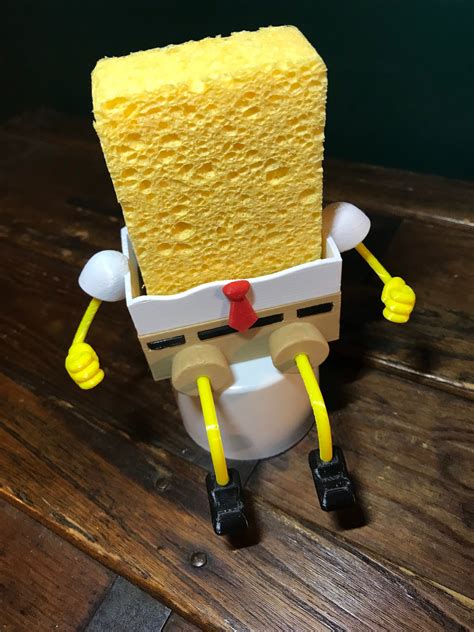 spongebob sponge holder|spongebob sponge holder 3d print.